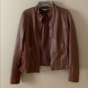 Express Faux Leather Jacket- Large
